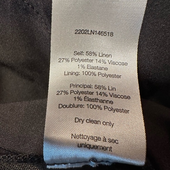 Veronica Beard Women's Black-Tie Waist Linen Blend Pants Size 8 - Picture 15 of 16